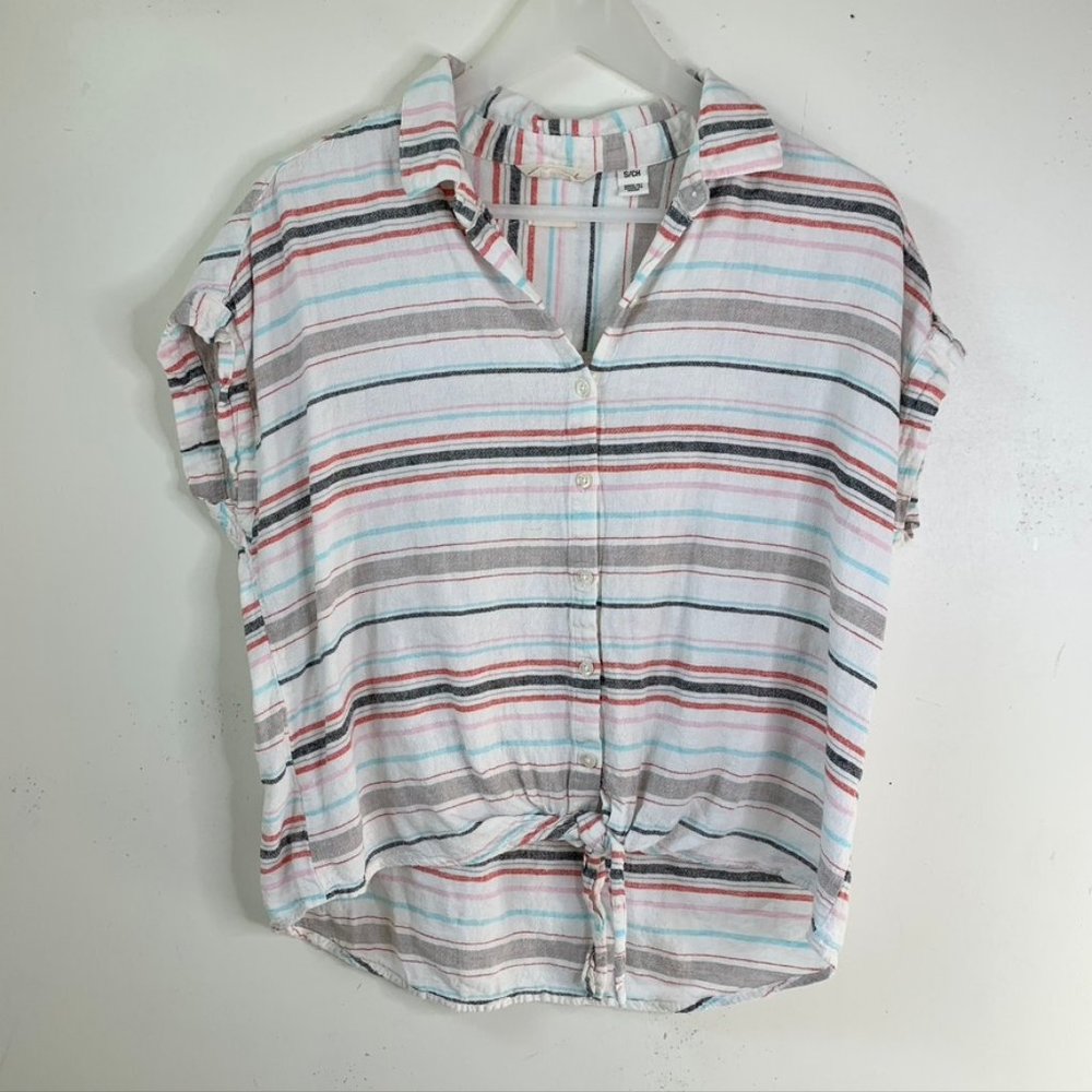 5/$25 striped button down top